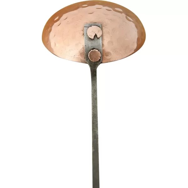 imageCreative CoOp Farmhouse Textured Copper Ladles with Metal Handles Set of 4 Sizes in Drawstring Bag