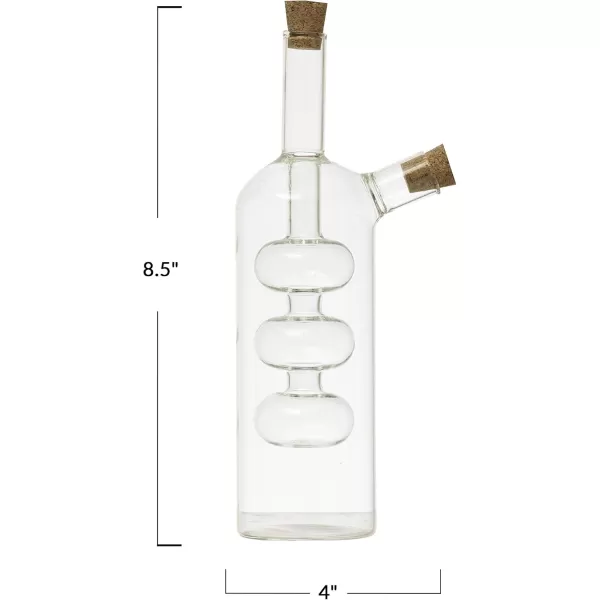 imageCreative CoOp HandBlown Glass Oil and Vinegar Cruet Translucent
