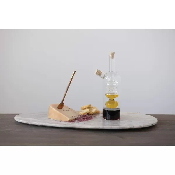 imageCreative CoOp HandBlown Glass Oil and Vinegar Cruet Translucent