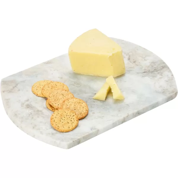 imageCreative CoOp Long Marble Cutting Board Buff 12quot x 8quot