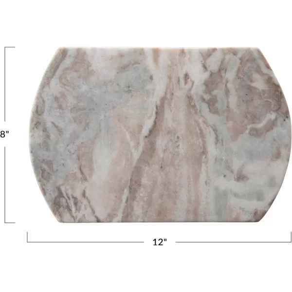 imageCreative CoOp Long Marble Cutting Board Buff 12quot x 8quot
