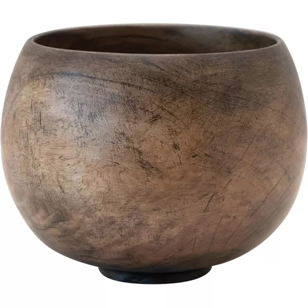 imageCreative CoOp Mango Wood Bowl Walnut Finish