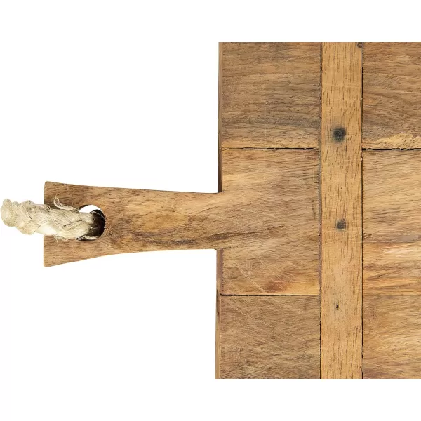 imageCreative CoOp Mango Wood Cheese Board with Rope on Handle