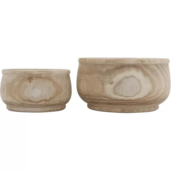imageCreative CoOp Medium Natural Paulownia Wood PlanterMedium