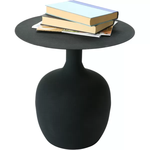 imageCreative CoOp Metal Textured Black KD Table 18 in x 18 in x 18 inBlack