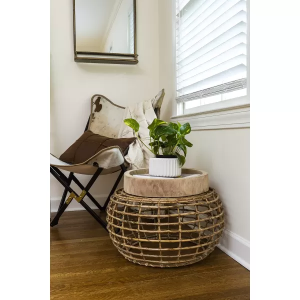 imageCreative CoOp Paulownia Wood Hand Carved Tray