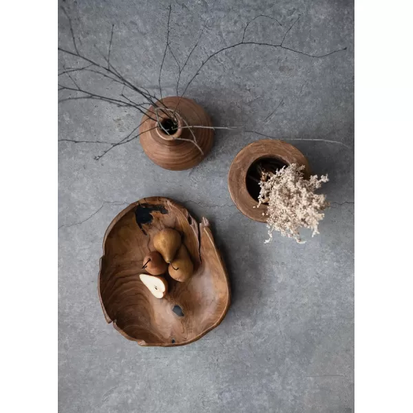 imageCreative CoOp Paulownia Wood Vase Brown