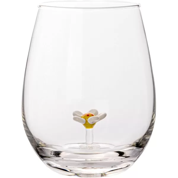 imageCreative CoOp Round Stemless Wine Glass Set Clear Set of 10