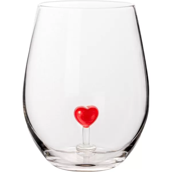 imageCreative CoOp Round Stemless Wine Glass Set Clear Set of 10
