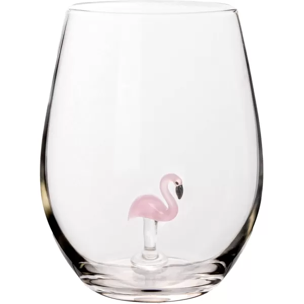 imageCreative CoOp Round Stemless Wine Glass Set Clear Set of 10