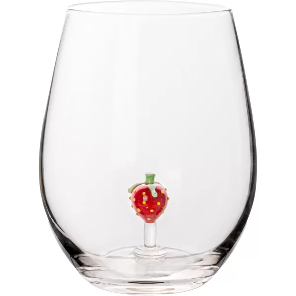 imageCreative CoOp Round Stemless Wine Glass Set Clear Set of 10