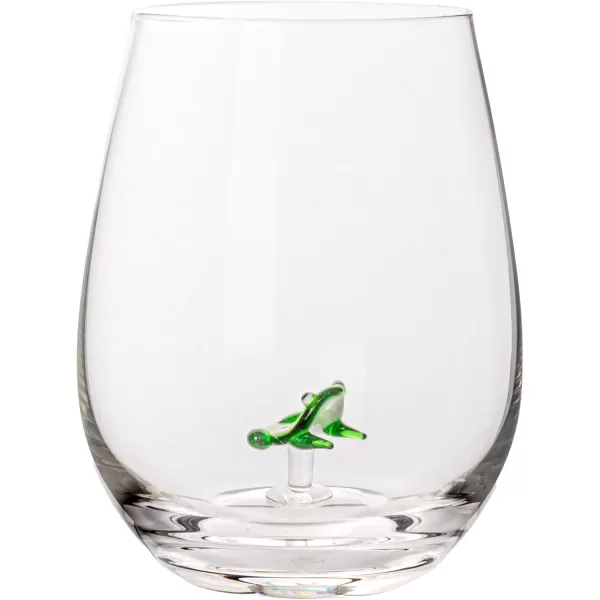 imageCreative CoOp Round Stemless Wine Glass Set Clear Set of 10