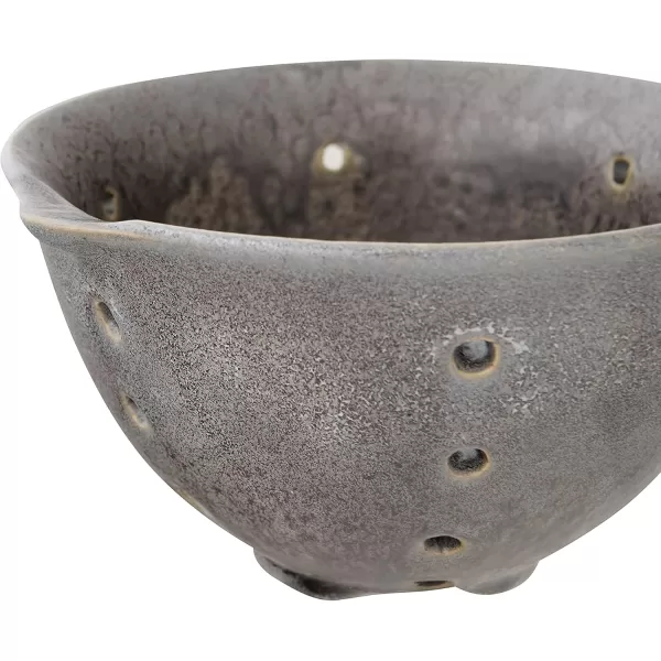 imageCreative CoOp Round Stoneware Berry Spouts ampamp Reactive Glaze Finishes Set of 2 Colors Bowls Multicolor