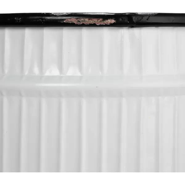 imageCreative CoOp Set of 2 Iron Planters on StandsWhite