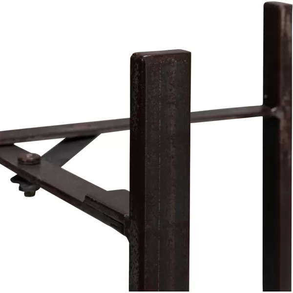 imageCreative CoOp Set of 2 Iron Planters on StandsWhite