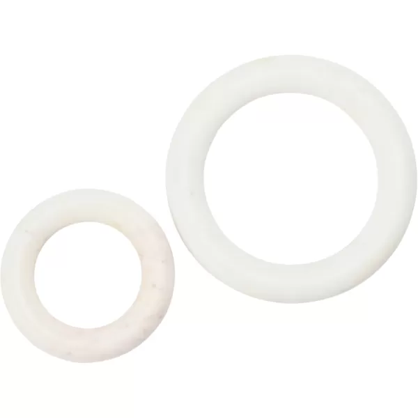 imageCreative CoOp Set of 2 Marble Trivets for Dining Table White