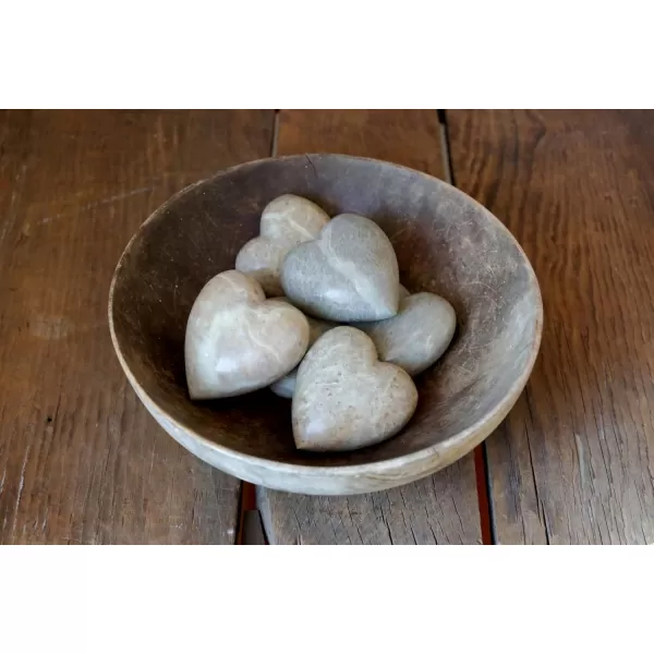 imageCreative CoOp Soapstone Figurines Set of 6 Pieces Decorative Heart Set Brown