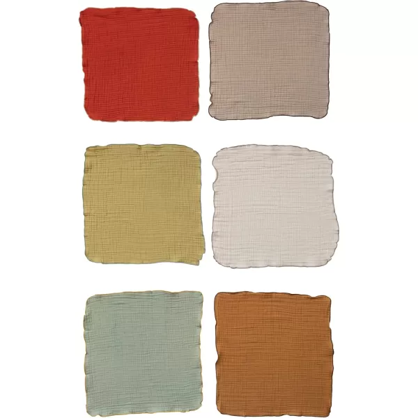 imageCreative CoOp Square Woven Double Cloth Set of 6 Colors Napkin Multi