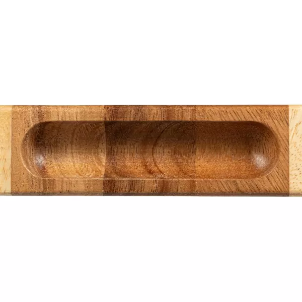 imageCreative CoOp Suar Wood End Grain Rectangle Cheese and Cutting Board Natural