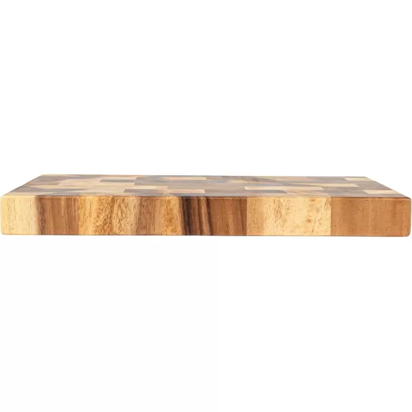 imageCreative CoOp Suar Wood End Grain Rectangle Cheese and Cutting Board Natural