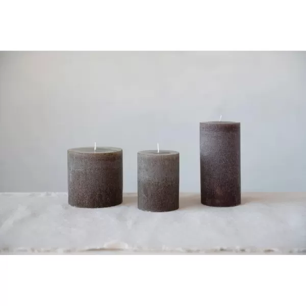 imageCreative CoOp Unscented Pleated Taper Candles in Box Set of 12Leather
