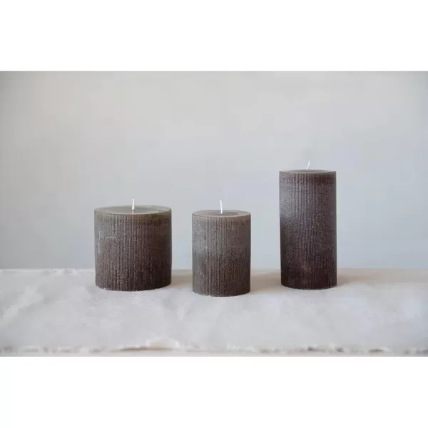 imageCreative CoOp Unscented Pleated Taper Candles in Box Set of 12Leather