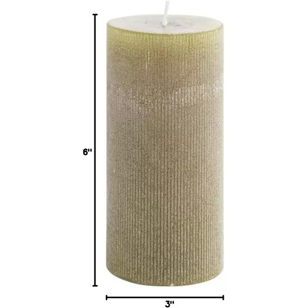 imageCreative CoOp Unscented Pleated Taper Candles in Box Set of 12Olive