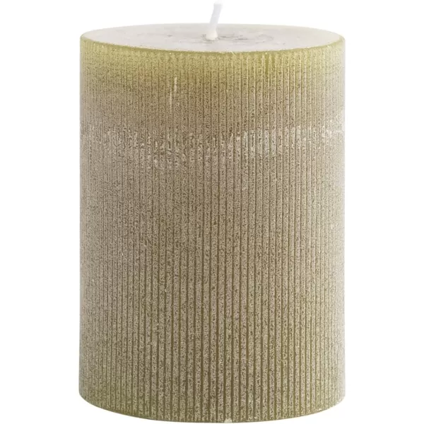 imageCreative CoOp Unscented Pleated Taper Candles in Box Set of 12Olive