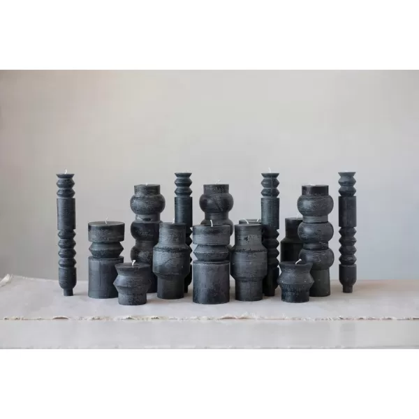 imageCreative CoOp Unscented Totem Taper Candles in Box Set of 2 CappuccinoBlack