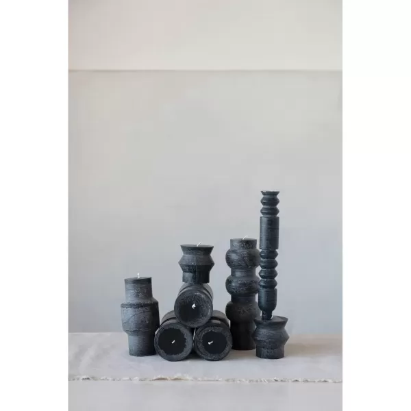 imageCreative CoOp Unscented Totem Taper Candles in Box Set of 2 CappuccinoBlack