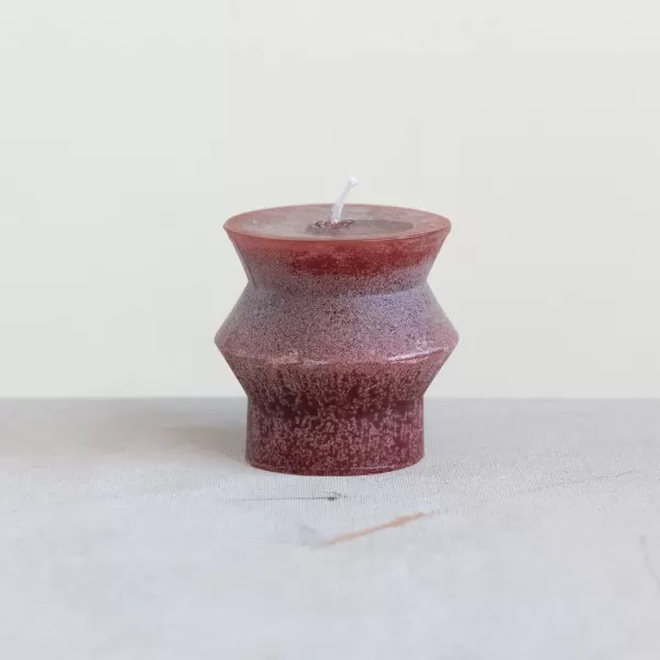 imageCreative CoOp Unscented Totem Taper Candles in Box Set of 2 CappuccinoCabernet