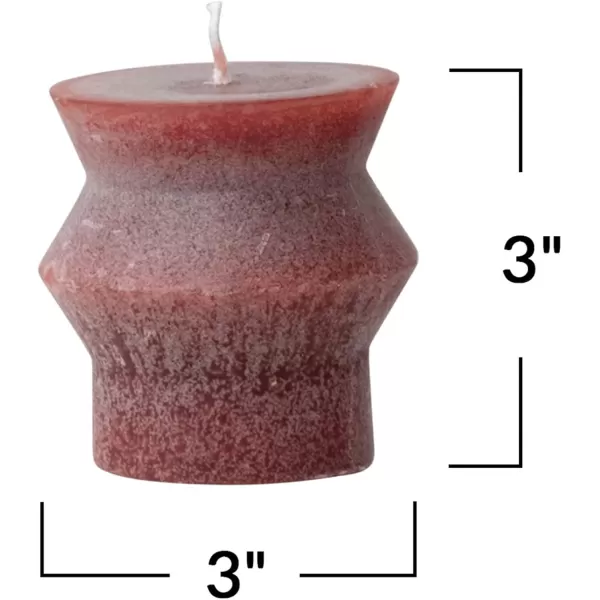imageCreative CoOp Unscented Totem Taper Candles in Box Set of 2 CappuccinoCabernet