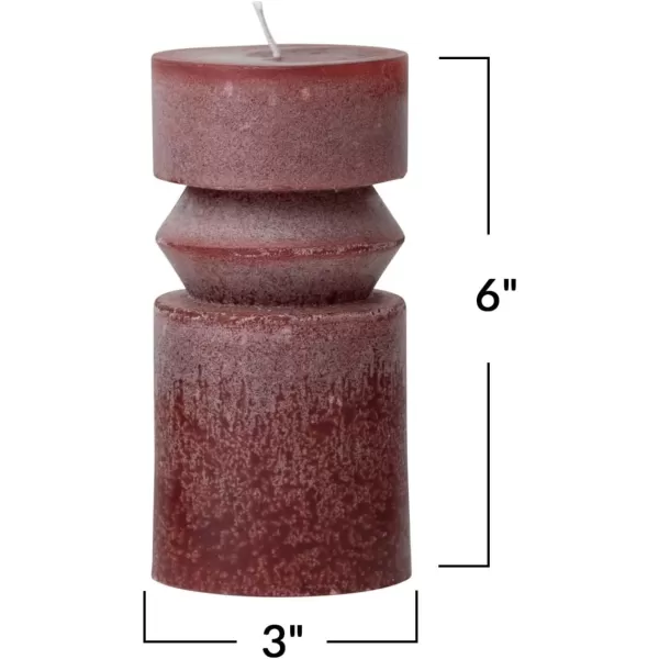 imageCreative CoOp Unscented Totem Taper Candles in Box Set of 2 CappuccinoCabernet