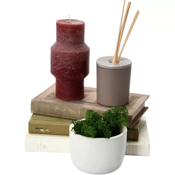 imageCreative CoOp Unscented Totem Taper Candles in Box Set of 2 CappuccinoCabernet