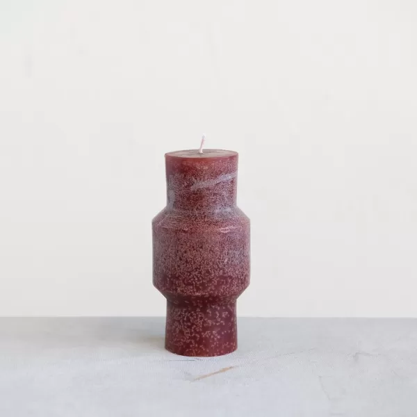 imageCreative CoOp Unscented Totem Taper Candles in Box Set of 2 CappuccinoCabernet
