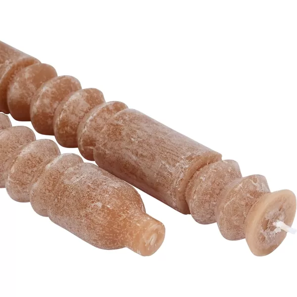 imageCreative CoOp Unscented Totem Taper Candles in Box Set of 2 CappuccinoCappuccino