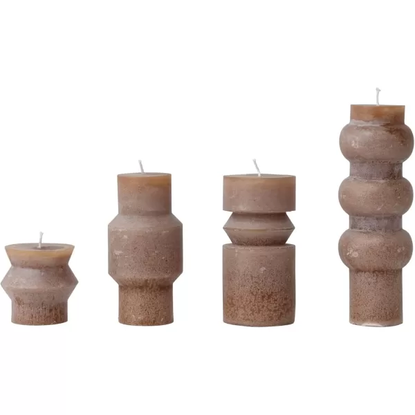 imageCreative CoOp Unscented Totem Taper Candles in Box Set of 2 CappuccinoCappuccino