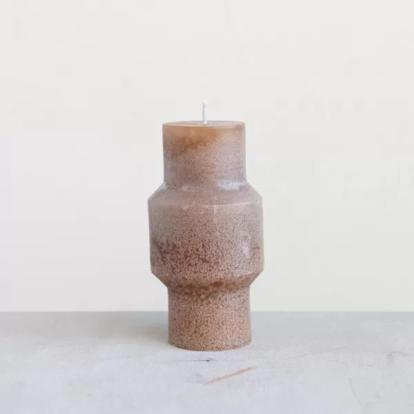 imageCreative CoOp Unscented Totem Taper Candles in Box Set of 2 CappuccinoCappuccino