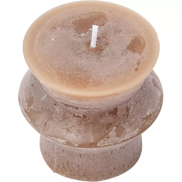 imageCreative CoOp Unscented Totem Taper Candles in Box Set of 2 CappuccinoCappuccino