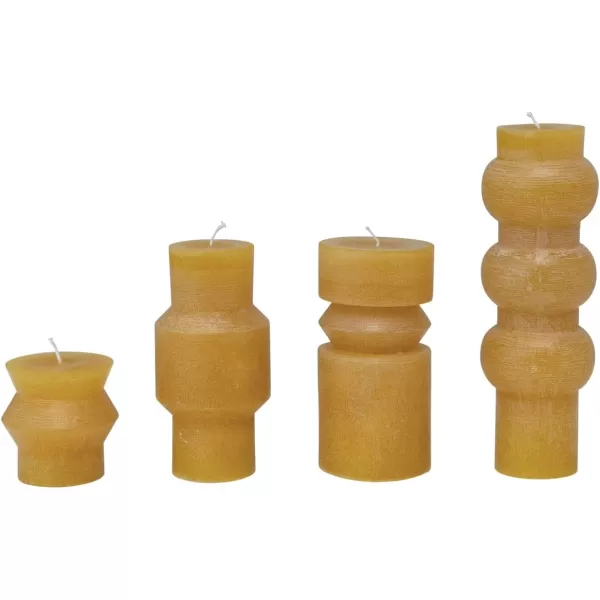 imageCreative CoOp Unscented Totem Taper Candles in Box Set of 2 CappuccinoHoney