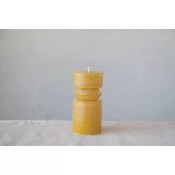 imageCreative CoOp Unscented Totem Taper Candles in Box Set of 2 CappuccinoHoney