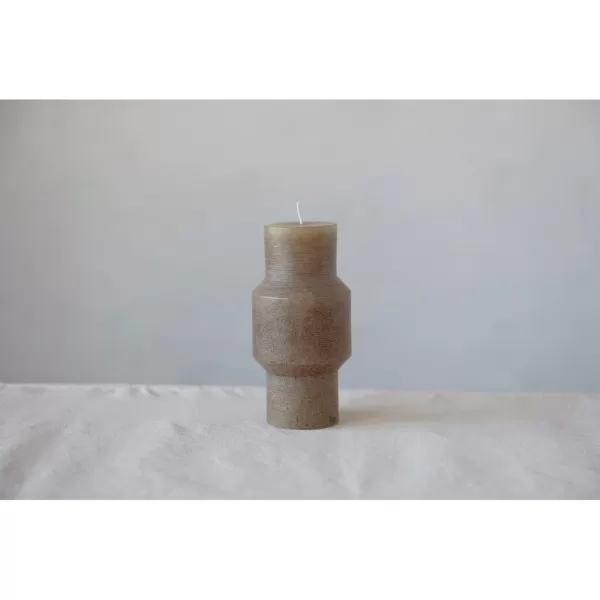imageCreative CoOp Unscented Totem Taper Candles in Box Set of 2 CappuccinoOlive