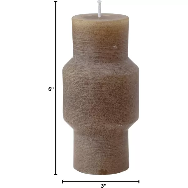 imageCreative CoOp Unscented Totem Taper Candles in Box Set of 2 CappuccinoOlive