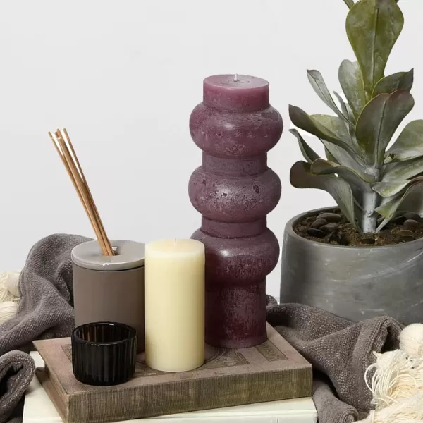 imageCreative CoOp Unscented Totem Taper Candles in Box Set of 2 CappuccinoPinot