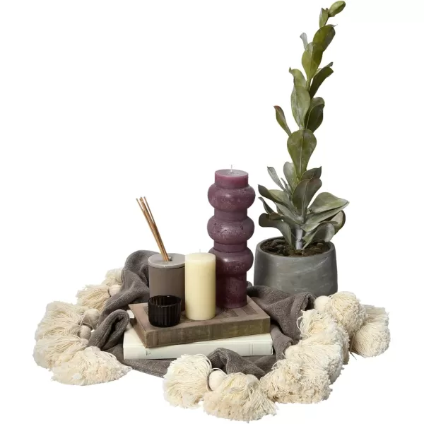 imageCreative CoOp Unscented Totem Taper Candles in Box Set of 2 CappuccinoPinot