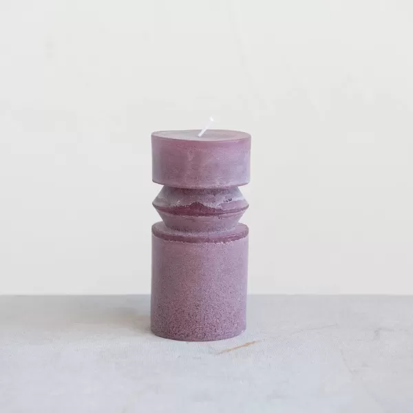 imageCreative CoOp Unscented Totem Taper Candles in Box Set of 2 CappuccinoPinot