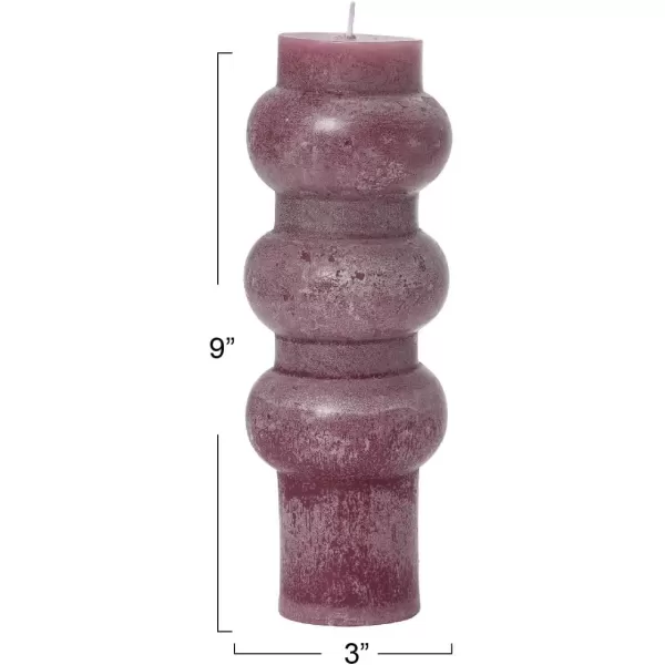 imageCreative CoOp Unscented Totem Taper Candles in Box Set of 2 CappuccinoPinot