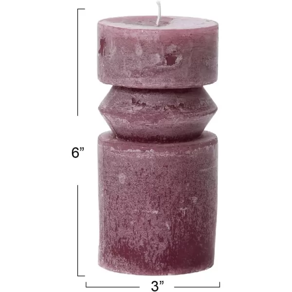 imageCreative CoOp Unscented Totem Taper Candles in Box Set of 2 CappuccinoPinot