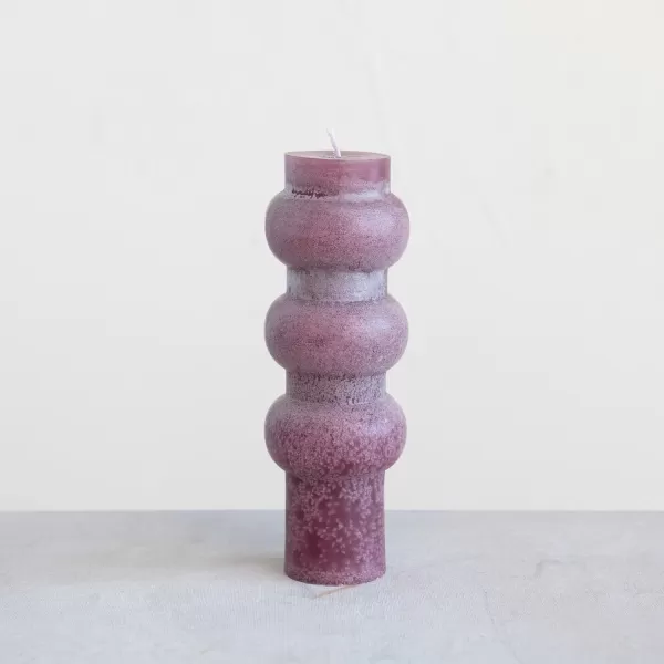 imageCreative CoOp Unscented Totem Taper Candles in Box Set of 2 CappuccinoPinot