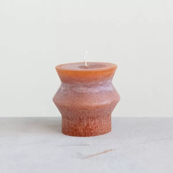 imageCreative CoOp Unscented Totem Taper Candles in Box Set of 2 CappuccinoSpice